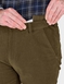 Pegasus Moleskin Trouser With Hidden Stretch Waist - Pine