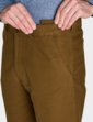 Pegasus Moleskin Trouser With Hidden Stretch Waist - Tobacco