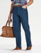 Pegasus Twill Jean With Hidden Stretch and Free Belt - Navy