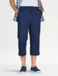 Cotton Rugby Crop Trouser - Navy