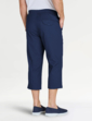 Cotton Rugby Crop Trouser - Navy
