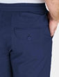 Cotton Rugby Crop Trouser - Navy