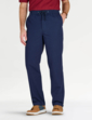 Pegasus Elasticated Waist Seersucker Trouser - Navy