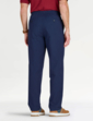 Pegasus Elasticated Waist Seersucker Trouser - Navy
