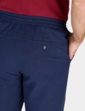 Pegasus Elasticated Waist Seersucker Trouser - Navy