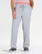 Pegasus Linen Look Pull On Cotton Trouser - Dark Stone