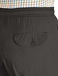 High Waist Fleece Lined Pull On Trouser - Charcoal