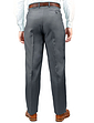 High Rise Twill Trouser with Stretch Waist - Grey