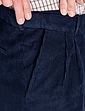 Pegasus High Waist Corduroy Trouser - Navy