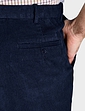 Pegasus High Waist Corduroy Trouser - Navy