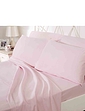 Supersoft Flannelette Sheet and Pillowcase Set - Pink