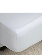 400 Thread Count Egyptian Cotton Sateen Fitted Sheet - White