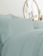 Belledorm 400 Thread Count Egyptian Cotton Sateen Flat Sheet - Duck Egg Blue