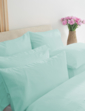 Belledorm 400 Thread-Count Egyptian Cotton Sateen Housewife Pillowcase - Duck Egg Blue