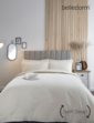 Super Soft Plain Dyed Flannelette Duvet Cover by Belledorm - Cream