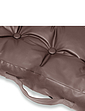 Faux Leather Booster Cushion - Chocolate