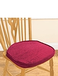 Chenille Dining Seat Pads - Wine