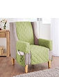 Plain Quilted Furniture Protectors - Green