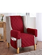 Plain Quilted Furniture Protectors - Wine