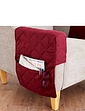 Plain Quilted Furniture Protectors - Wine