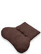 Faux Suede Back Support - Coffee
