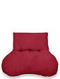 Faux Suede Back Support - Wine