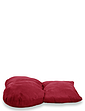 Faux Suede Back Support - Wine