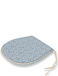 Leaf Print Kitchen and Dining Seat Pad - Blue