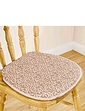 Leaf Print Kitchen and Dining Seat Pad - Natural