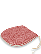 Leaf Print Kitchen and Dining Seat Pad - Red