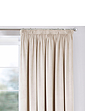 Thermal Lined Velour Curtains - Natural