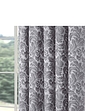 Classic Jacquard Lined Curtains Grey