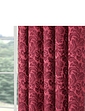 Classic Jacquard Lined Curtains Wine