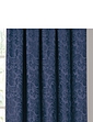 Lana Lined Jacquard Curtains - Navy