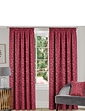 Lana Lined  Jacquard Curtains - Wine