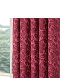 Lana Lined  Jacquard Curtains - Wine