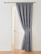 Lana Jacquard Door Curtains with FREE Tie Back - Grey