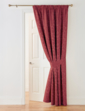 Lana Jacquard Door Curtains with FREE Tie Back - Wine