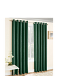 Vogue Blackout Thermal Lined Curtains - Green