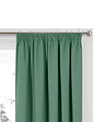 Plain Satin Blackout Curtains Green