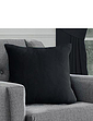 Plain Satin Cushion Covers - Black