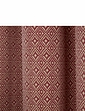 Aztec Lined Curtains Wine