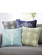 Woodland Trees Filled Cushion Green