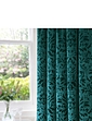 Taylor Interlined Thermal Velour Curtains - Green