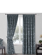 Taylor Interlined Thermal Velour Curtains - Grey