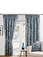 Aviary Lined Curtains - Blue