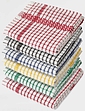 Superdry Check Tea Towels Pack of 6 - Multi