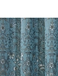 Kyoto Heavyweight Lined Jacquard Curtains - Blue