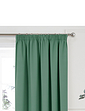 Woven Satin Total Blackout Curtains - Green