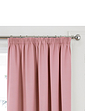 Woven Satin Total Blackout Curtains - Soft Pink